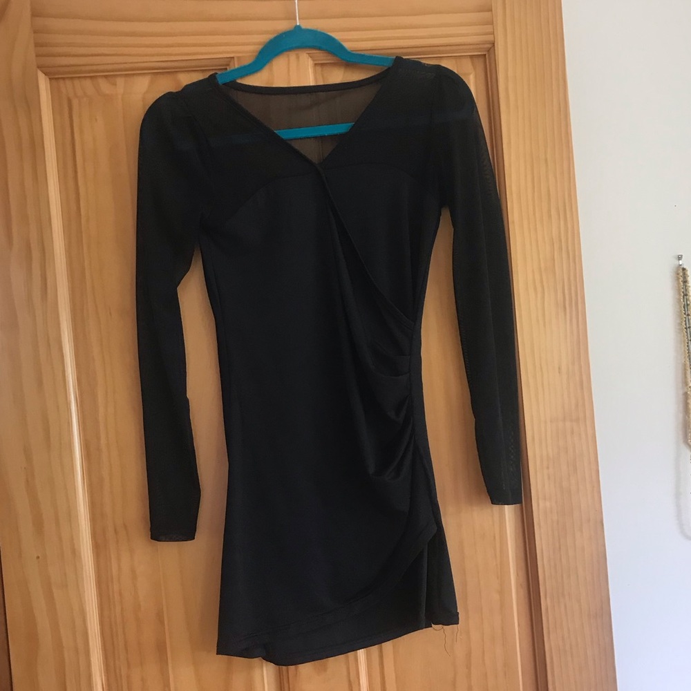 Tight black dress
